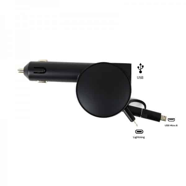 3 u 1 Ultra Brzi Punjač Za Auto + Kabel – ecigareta.hr
