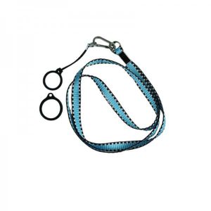 Flat Lanyard With 2 Silicone Rings Blue  – ecigareta.hr