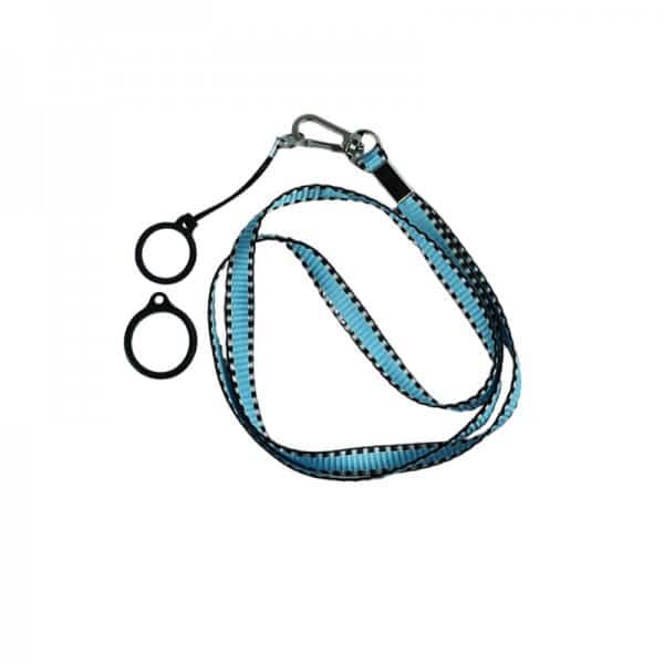 Flat Lanyard With 2 Silicone Rings Blue  – ecigareta.hr