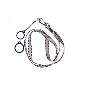 Flat Lanyard With 2 Silicone Rings Pink  – ecigareta.hr