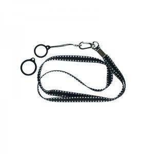 Flat Lanyard With 2 Silicone Rings Black – ecigareta.hr