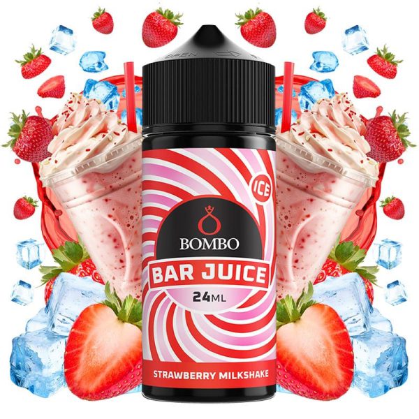 Aroma Strawberry Milkshake Ice 24ml (Longfill) - Bar Juice by Bombo