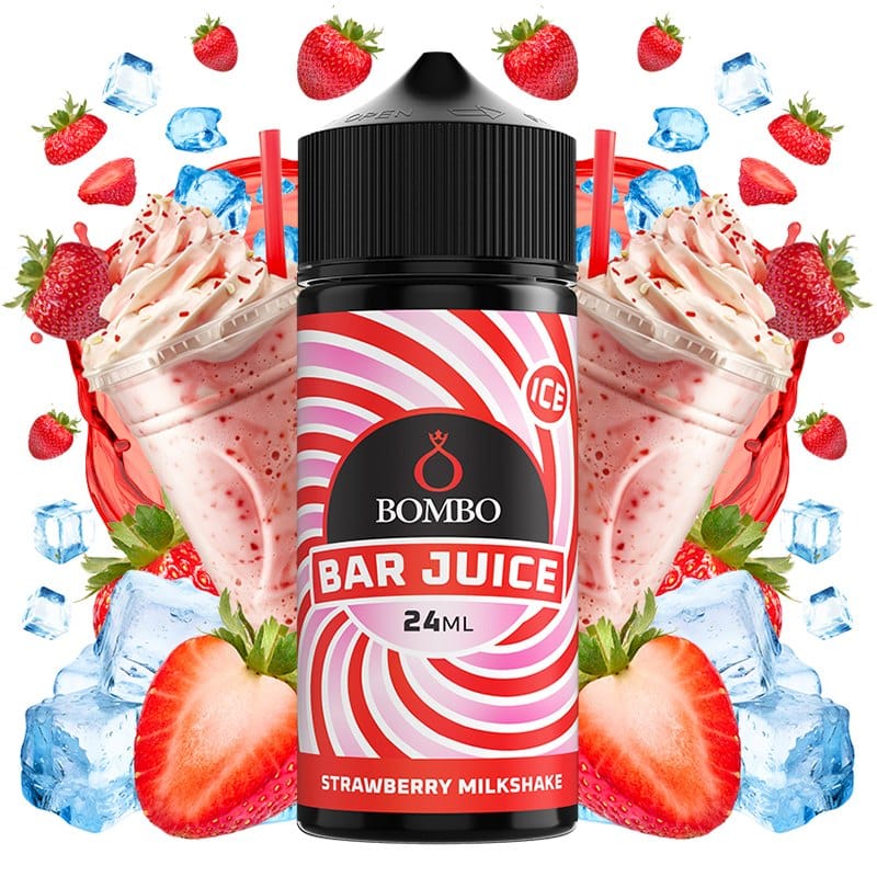 Aroma Strawberry Milkshake Ice 24ml (Longfill) - Bar Juice by Bombo