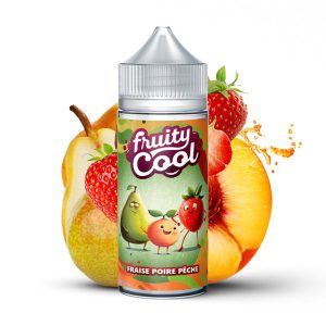 Fraise Poire Peche 0mg 100ml - Fruity Cool