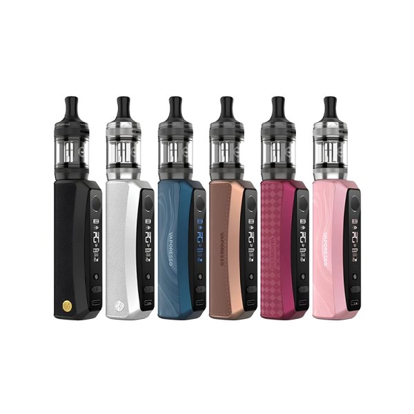 Vaporesso GTX One Pro komplet za e-cigarete – dostupno u šest boja: crna, bijela, plava, brončana, crvena i roza. Komplet uključuje mod s OLED ekranom i GTX atomizer, idealno za MTL i DL vaping.